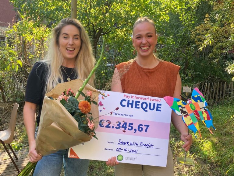 De pay-it-forward award is voor Snack With Benefits