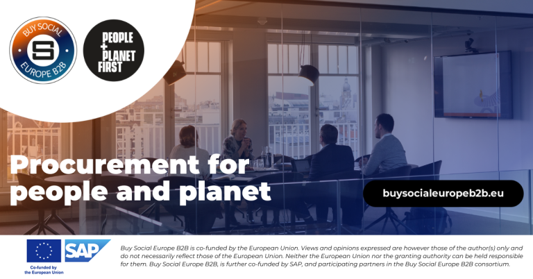 Europees inkoopinitiatief Buy Social Europe B2B officieel bekendgemaakt